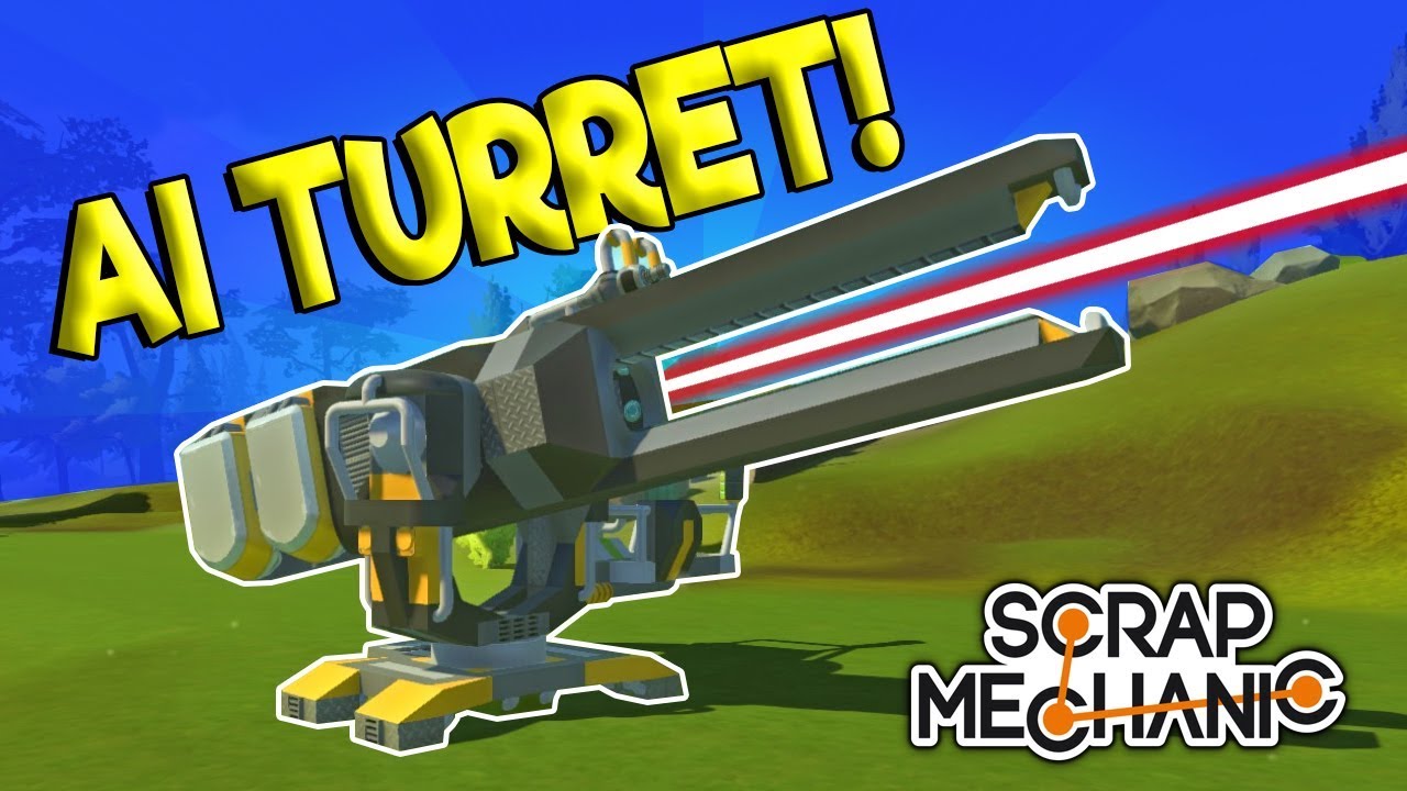 AI LASER TURRET DESTRUCTION! - Scrap Mechanic Creations Gameplay - Best Builds