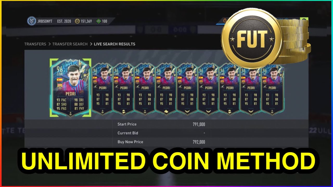 *NEW* UNLIMITED COIN METHOD IN FIFA 22 ULTIMATE TEAM | FIFA 22 SNIPING FILTER