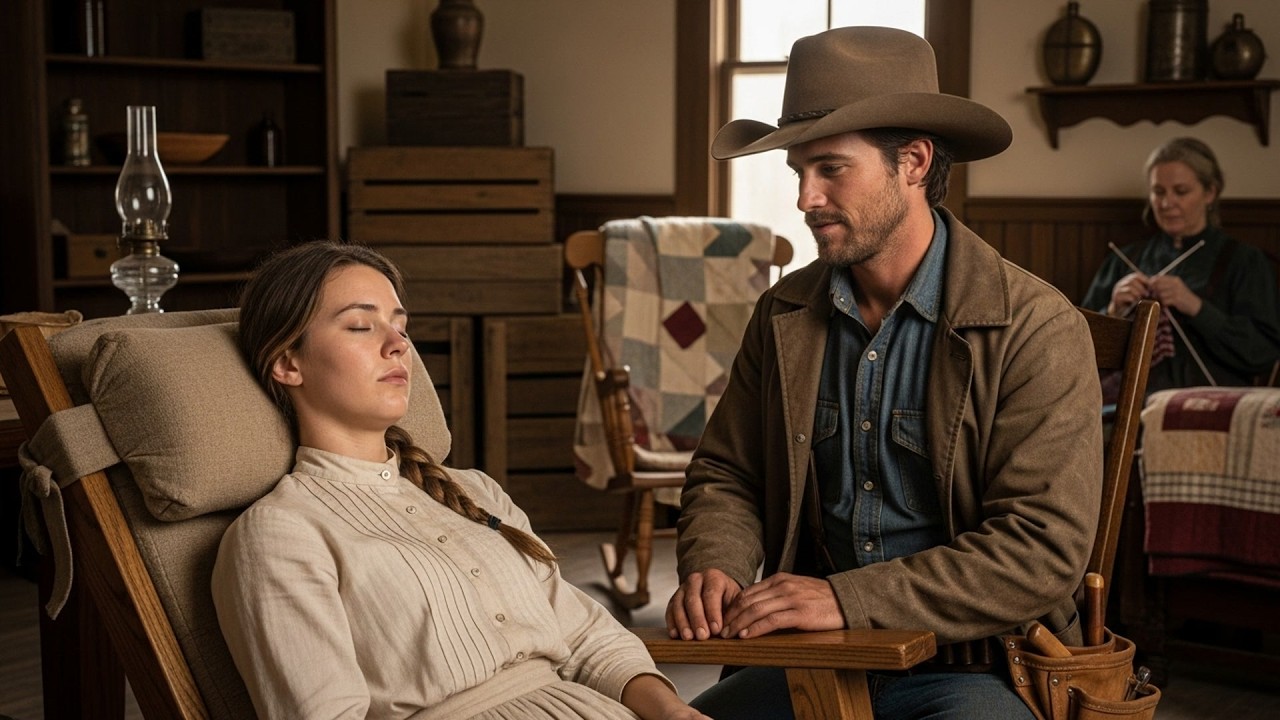 She Was Sleeping Sitting Up Because Lying Down Hurt, The Cowboy Built Her A Chair That Reclined