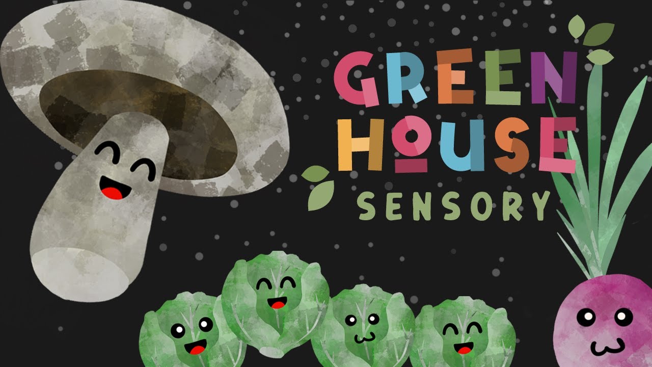 Visual Development For Babies. Winter Veggies - Ad free High contrast baby sensory animation