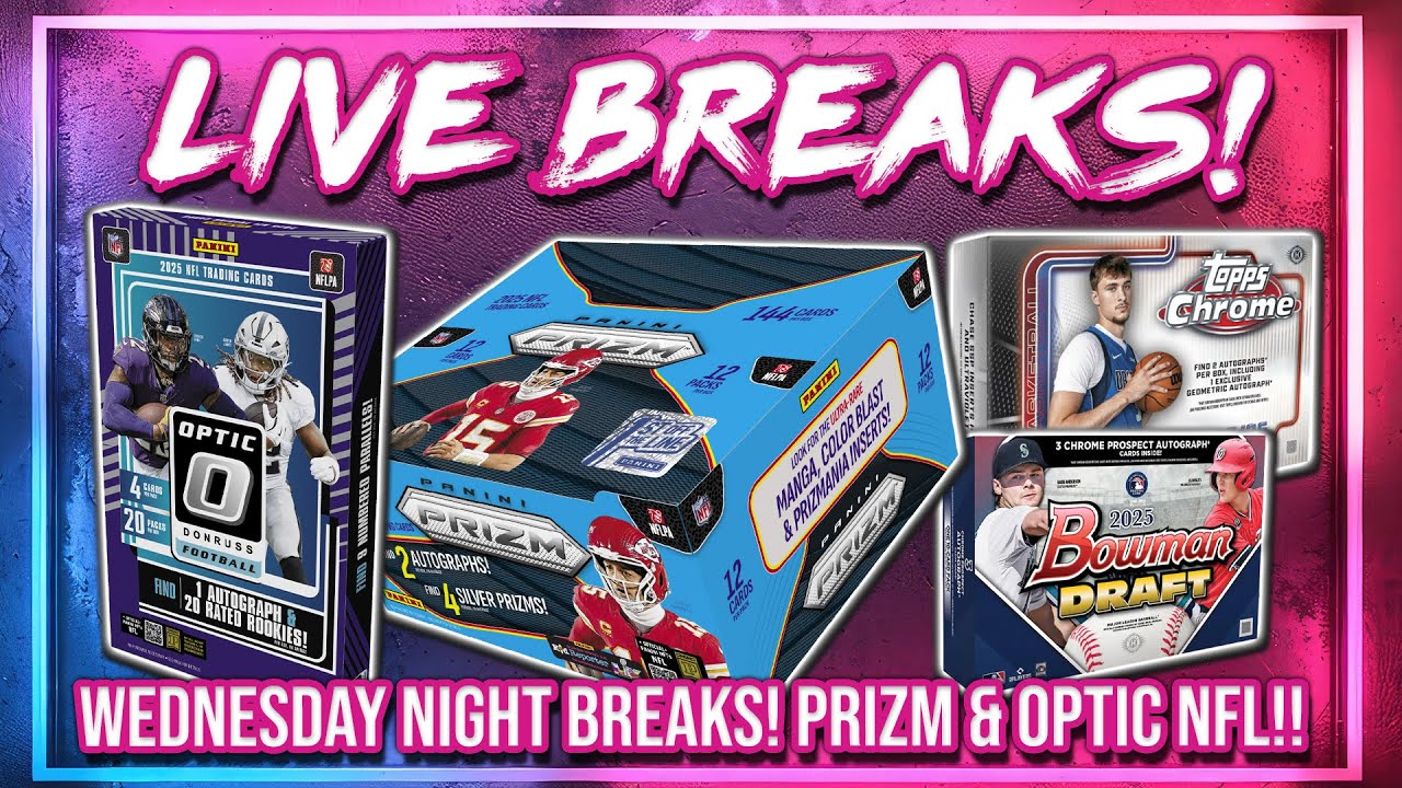 WEDNESDAY NIGHT BREAKS!!! | Prizm FOTL NFL + Sapphire MLB + Chrome F1 + NBA & More (RGL 5009-5020)
