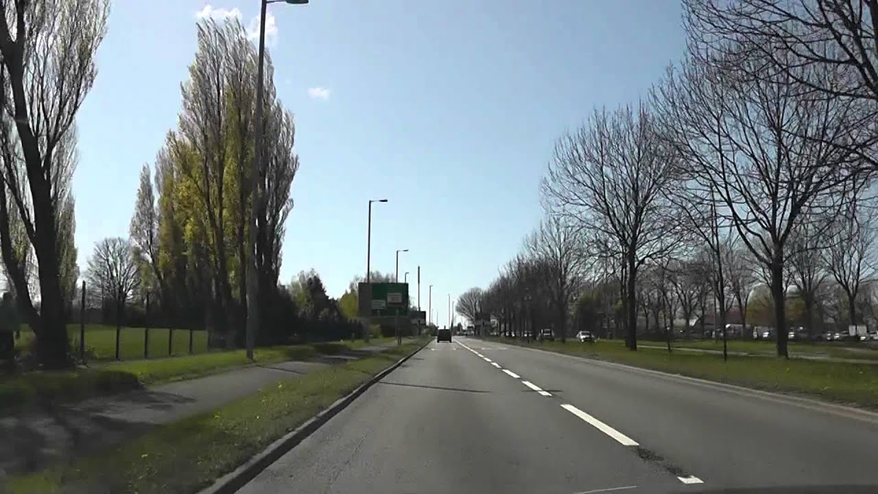 Driving On Park Lane, Dunnings Bridge Road & Church Road, Bootle, Liverpool, England 15th April 2012