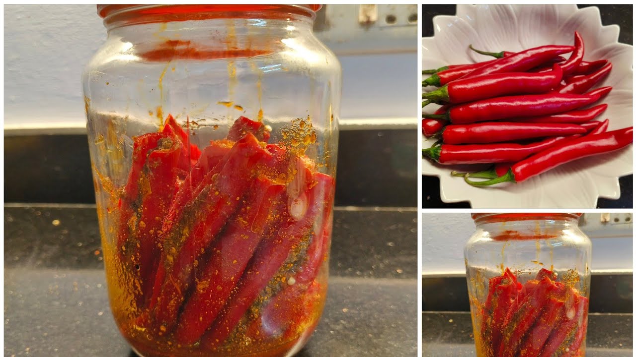 Sardiyon mein milane wali Lal mirch ka Achar mote Lal mirch ka Achar jhatpat banne wala 🌶️🌶️