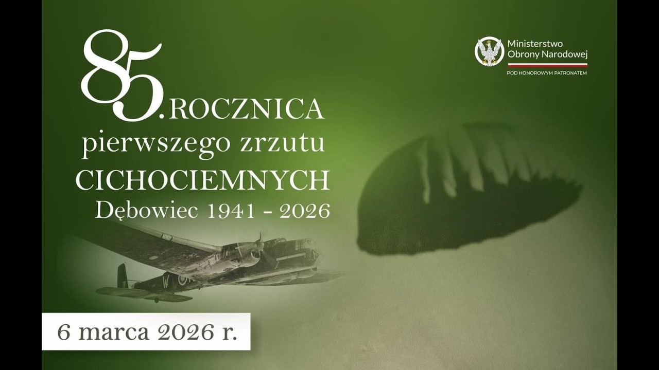 Dębowiec 06.03.2026  85. Rocznica Pierwszego Zrzutu Cichociemnych  skoki