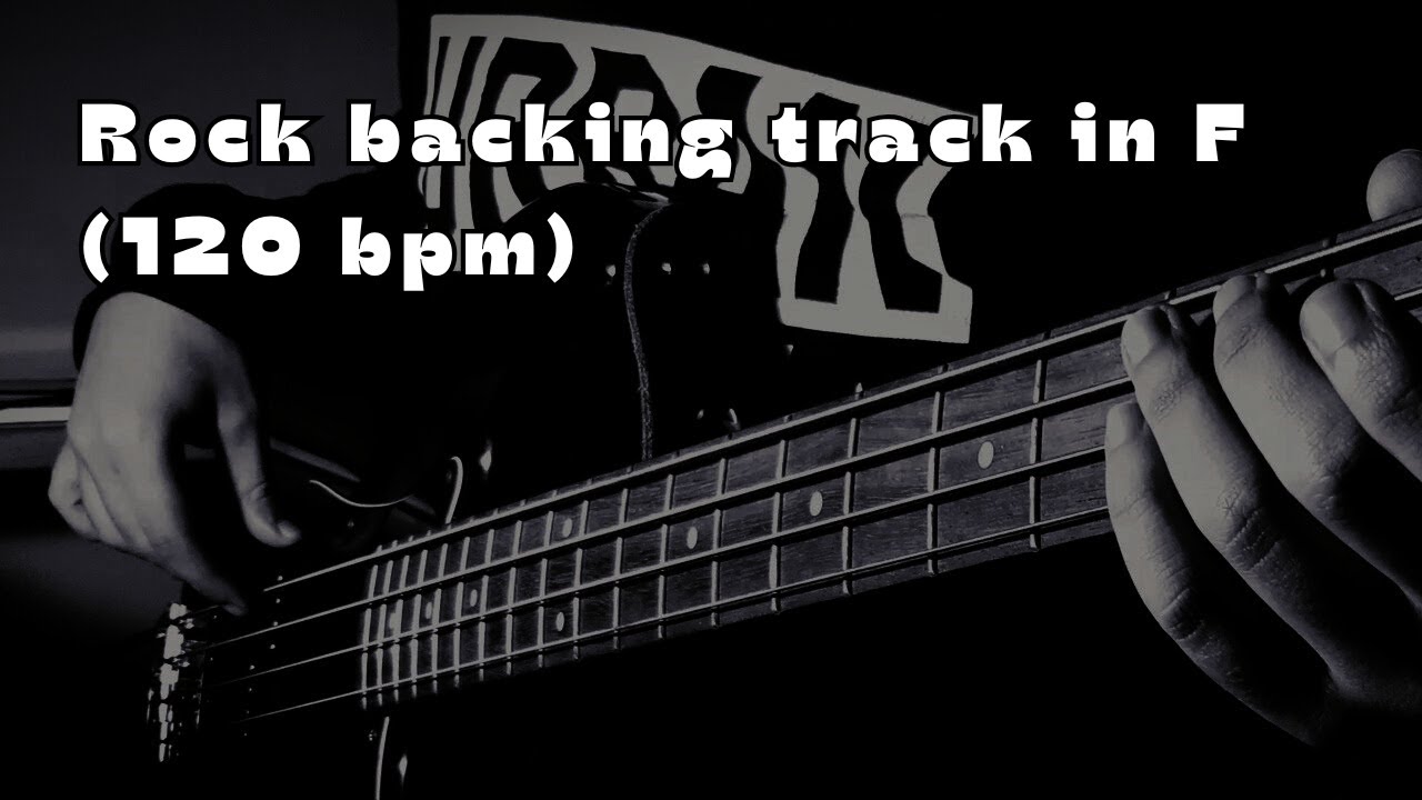 Rock backing track in Fa Maggiore (120 bpm)
