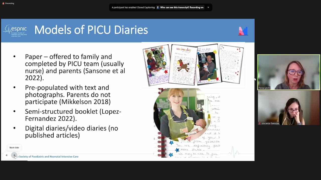 ESPNIC what are PICU patient diaries Understanding the what why and how 2023 10 17 22 00 28