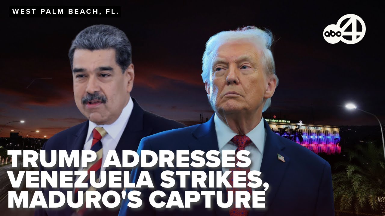 FULL: President Trump addresses US military action in Venezuela, capture of Maduro