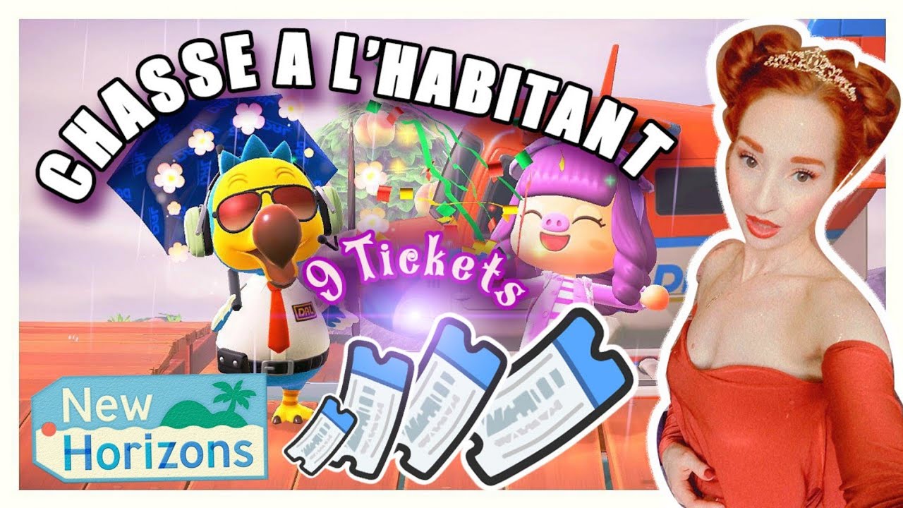 🏝CHASSE à L'HABITANT PARFAITE💥9 Tickets Miles Nook Animal Crossing New Horizons !! #acnh
