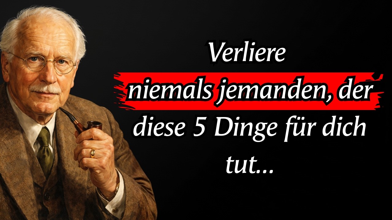 Verliere niemals jemanden, der diese 5 Dinge für dich tut… | Carl Jung