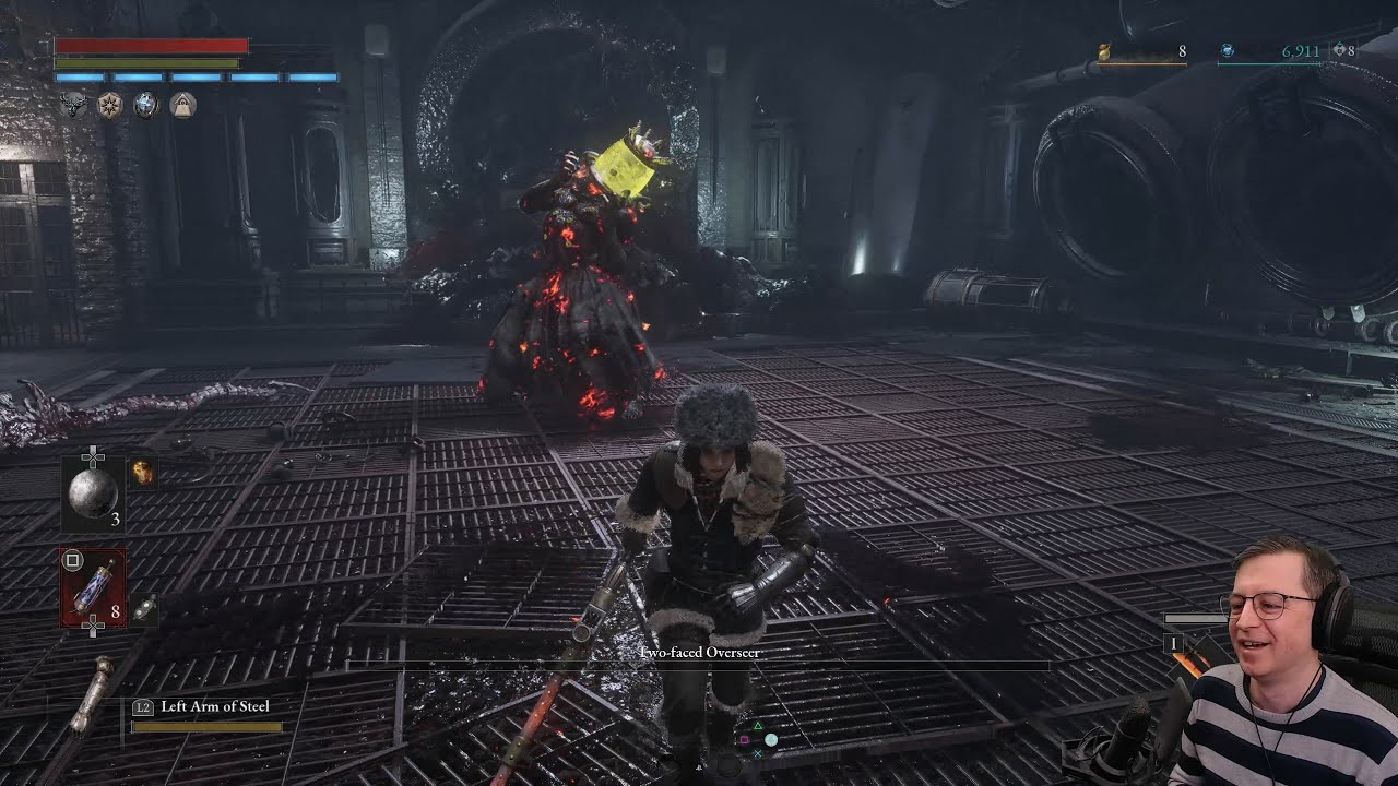 Lies of P, no level up, DLC - part 5 - Two-faced Overseer, Green Hunter, Mine Driller