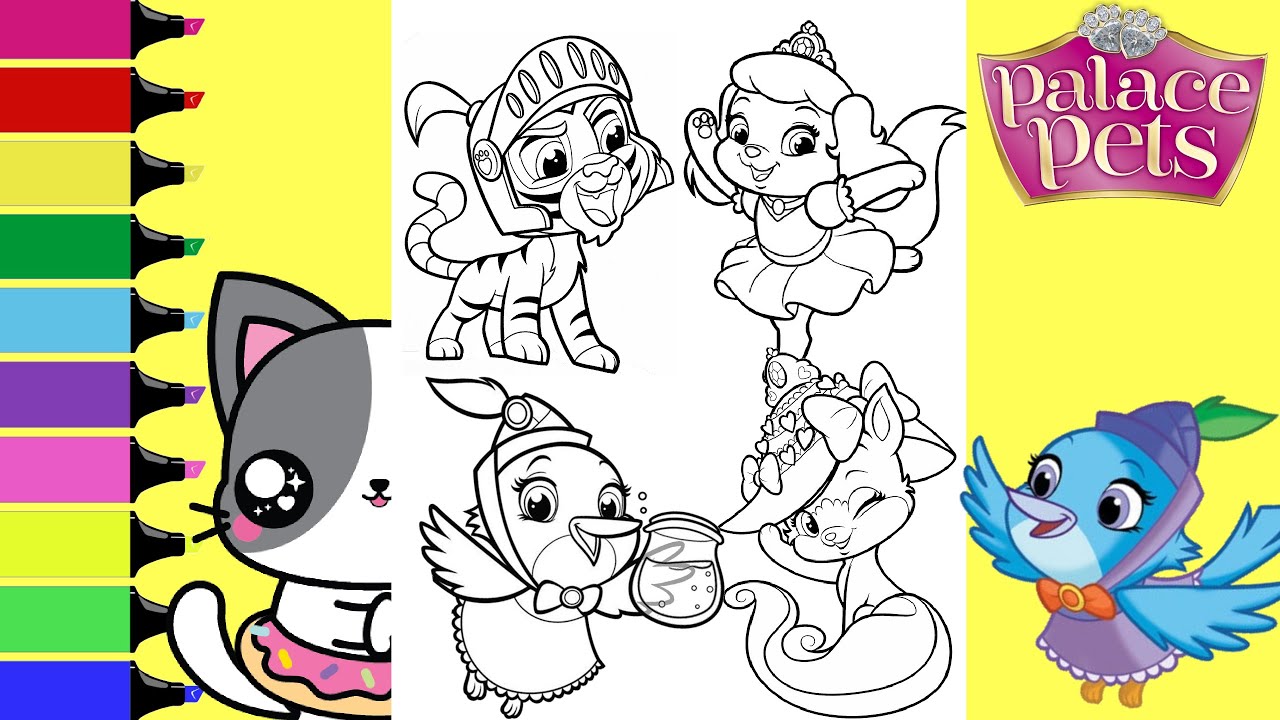 Disney Princess Palace Pets Coloring Book Compilation Treasure Pumpkin Sultan Ms Featherbon Petite