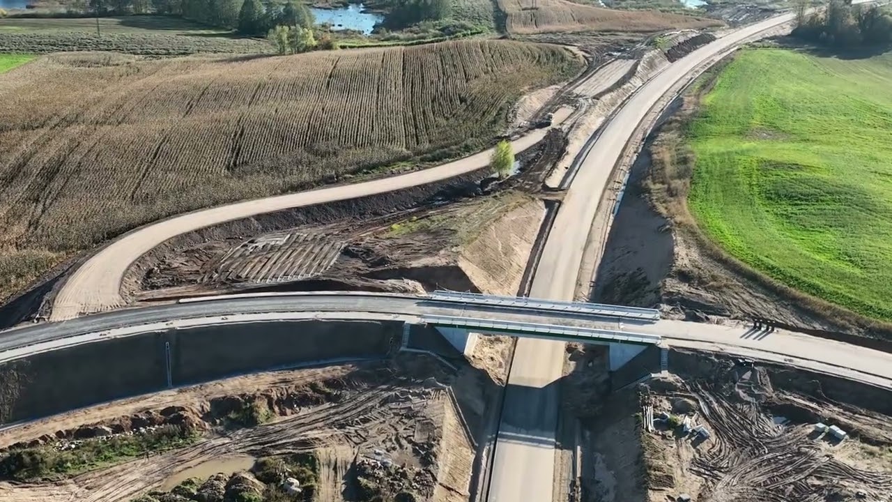 DK65 - Obwodnica Gąsek - film z powietrza - Październik 2025