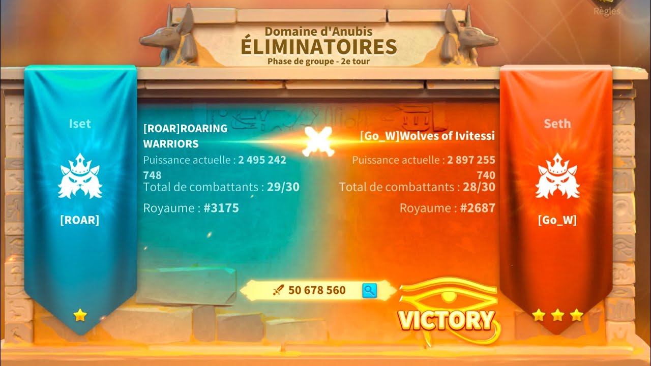 Rise of kingdoms ark of Osiris 27v28 pvp 9 mars 2025