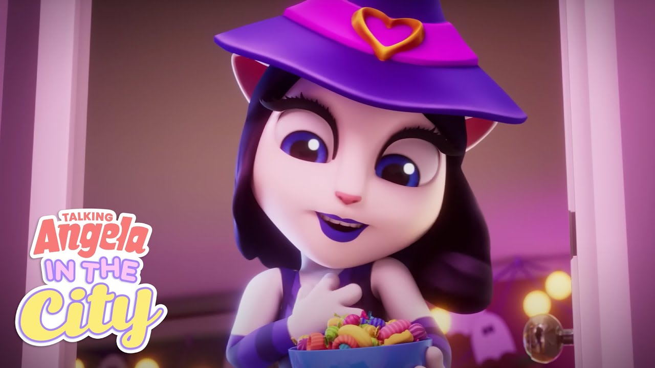 🎃🍬🕷️Halloween at Angela&rsquo;s House! 🎃🍬🕷️ Talking Angela: In the City (Special)