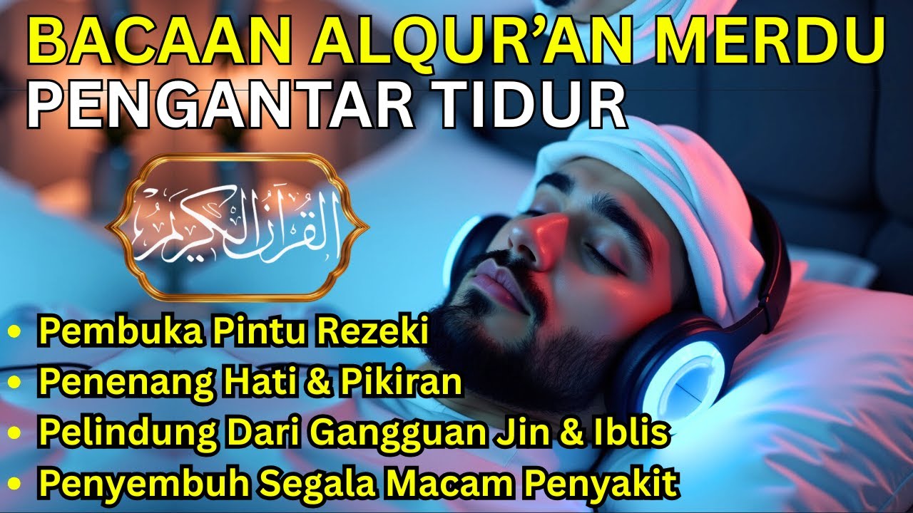 TENANGKAN JIWA DENGAN MUROTTAL MERDU PENGANTAR TIDUR, AR RAHMAN, AL KAHFI, AL WAQIAH, JUZ 30