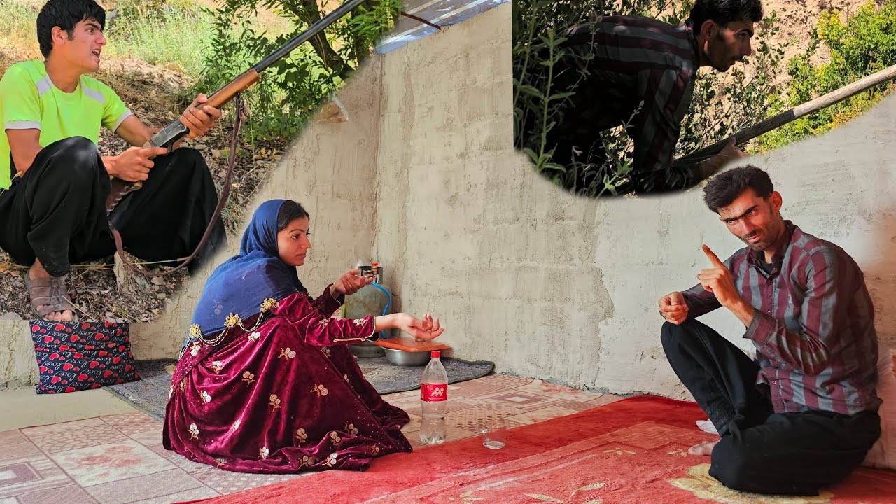 Leila and Shahin are on their way to the garden to fetch some things, and Mohammad is at the garden.