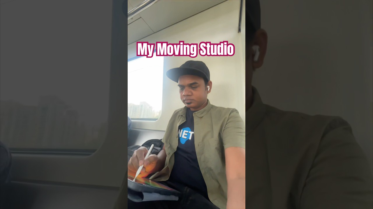 My Moving Studio And Live Drawing Of Metro Passenger 