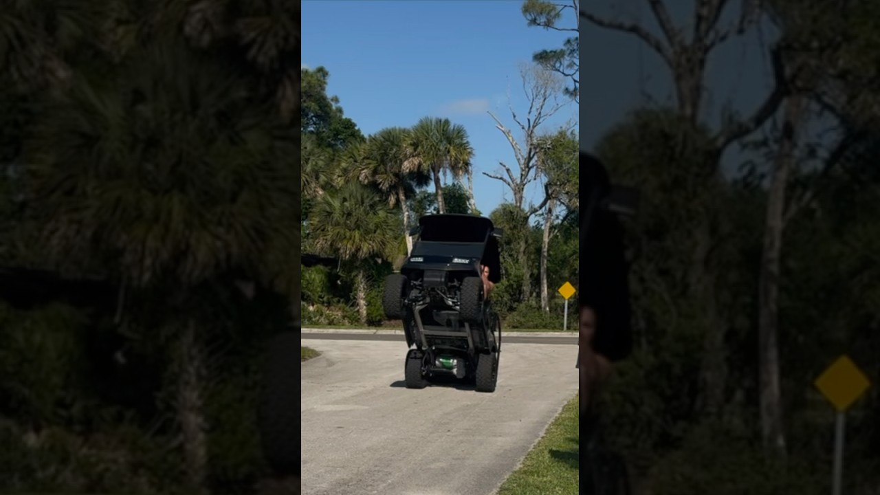 Our 2025 Club Car does wheelies, burnouts and highway speeds. 😈 