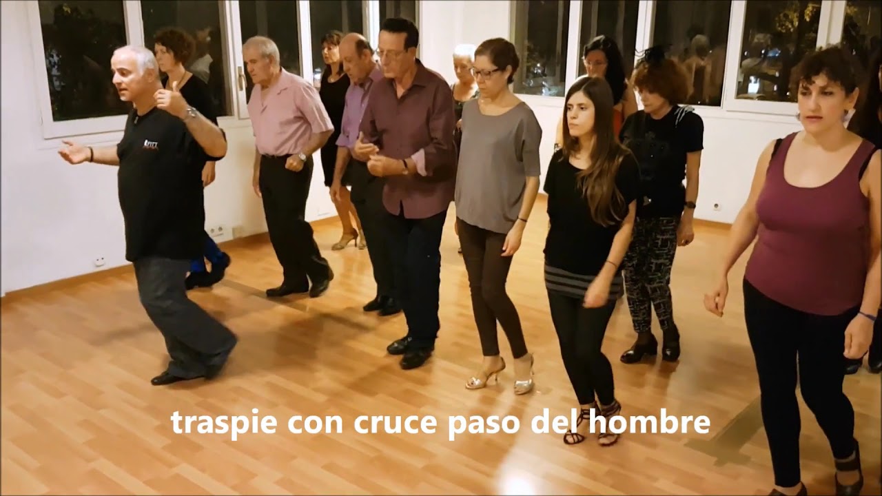 Clases de Milonga - traspié en linea y con cruce - Raul Mamone