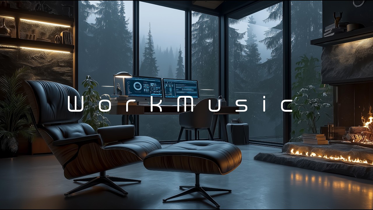 Deep Focus Music | Rainy Forest Workspace Ambience for Coding, Study & Productivity