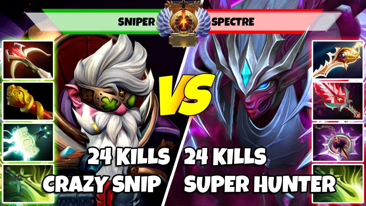 SNIPER (Mid) vs SPECTRE (Carry) - Epic Battle Of Immortal Rank Dota 2 Players - Z Dota 2