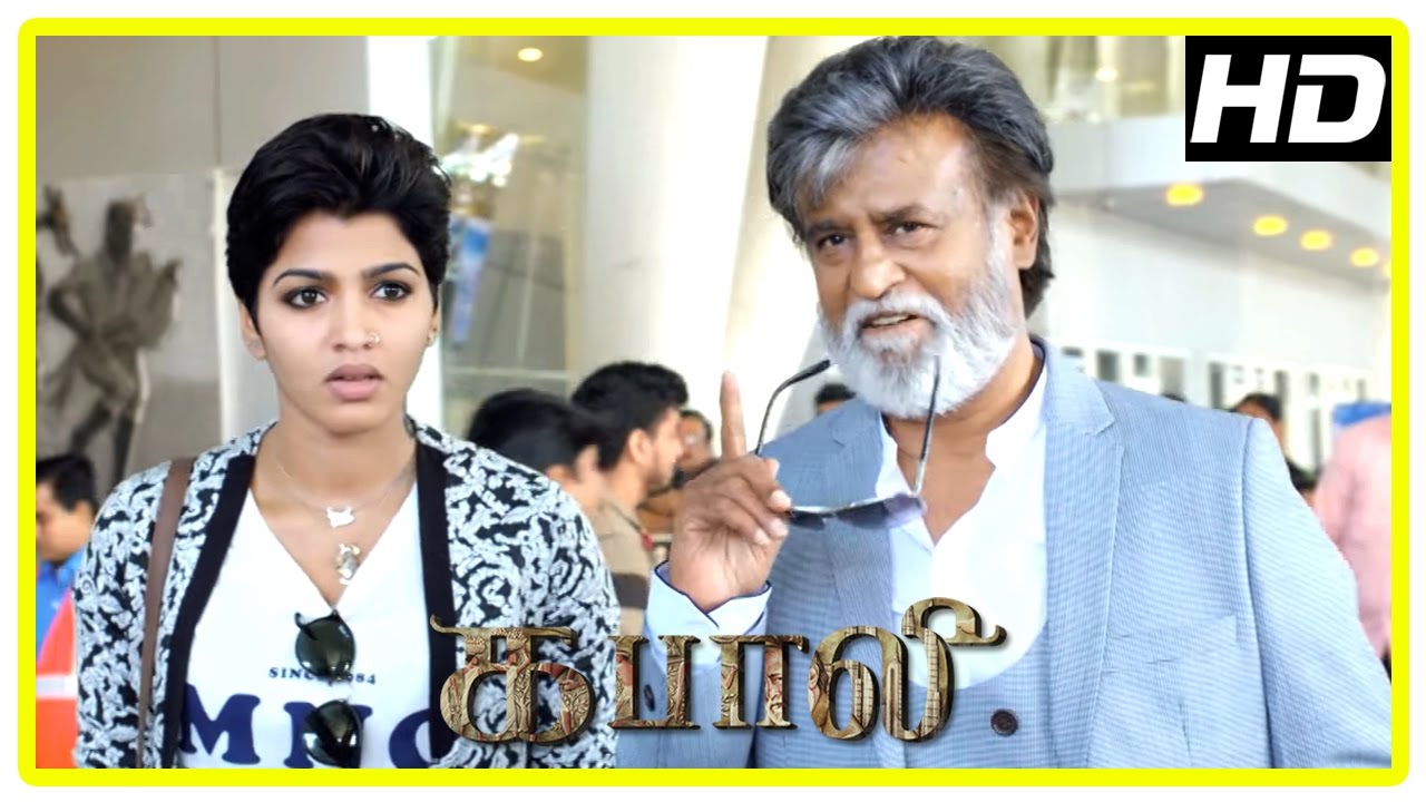 Kabali Tamil Movie | Rajini and Dhansika reach Chennai to meet Radhika Apte | John Vijay | Kishore