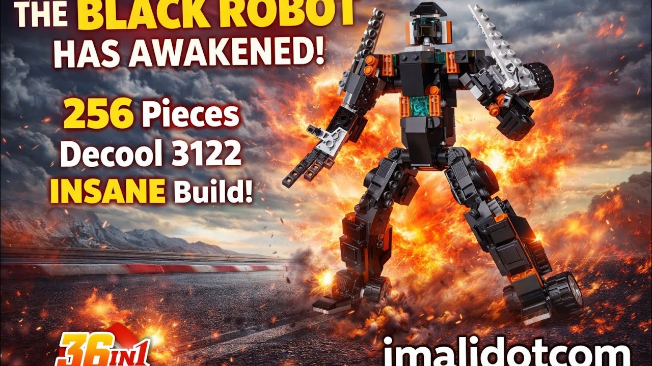 The DARK ROBOT Has Awakened! 🤖🔥 INSANE Decool 3122 Build #imalidotcom