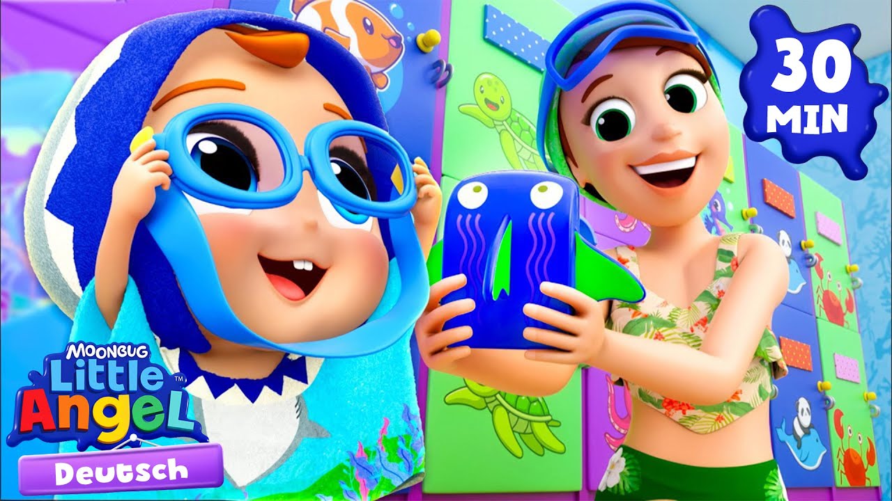 Schwimmen lernen! 🏊👶 Kinderlieder mit Klein Joni | Little Angel Deutsch