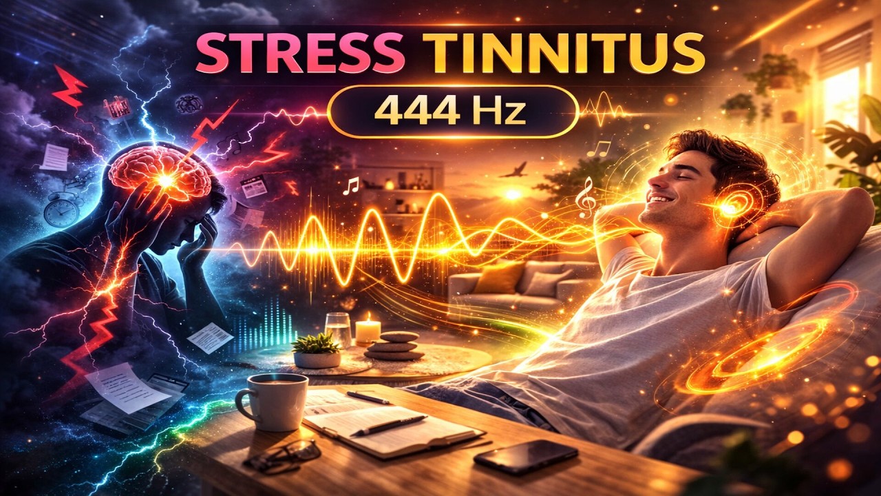 Stress Tinnitus • 444 Hz Relief • Finally Feel Calmer | Ansiedad
