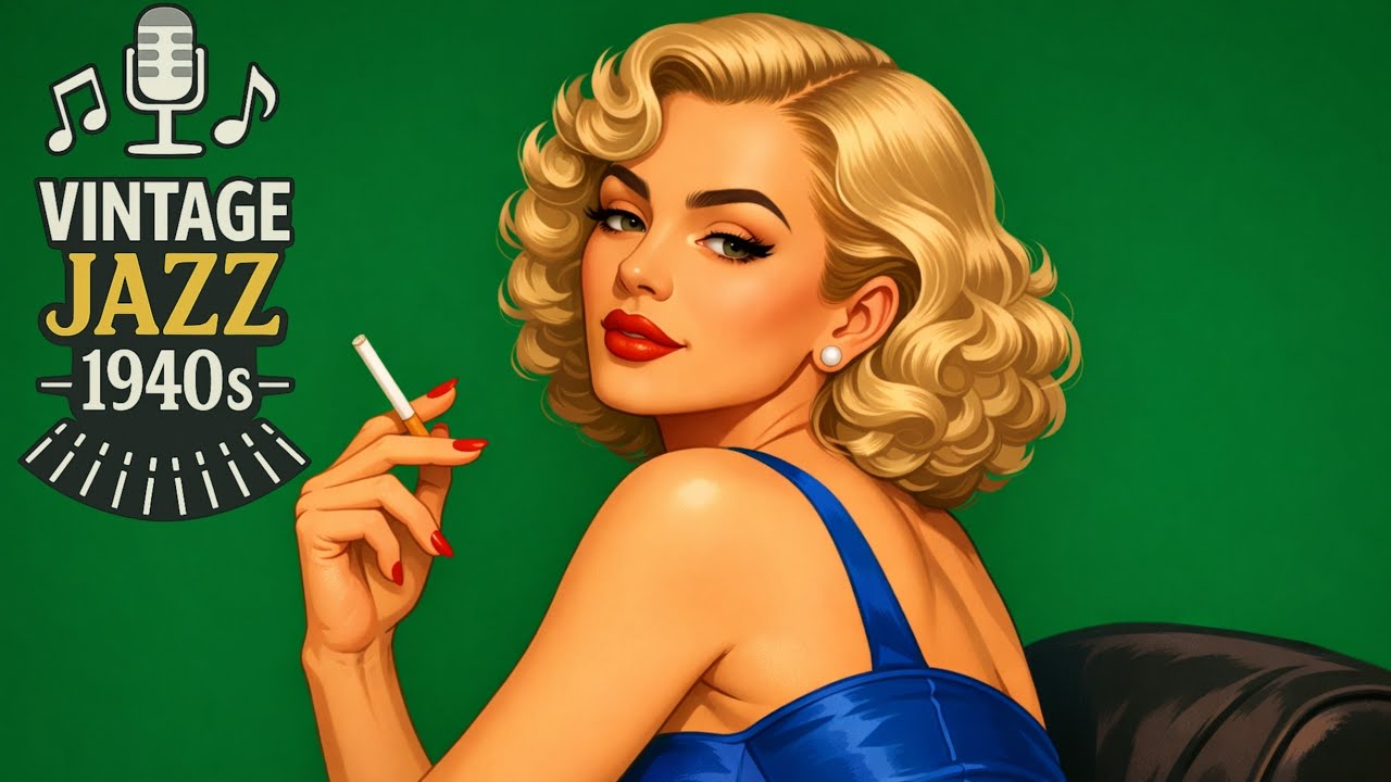 Winter Jazz Ambience 🌙 1940s Vintage Jazz Bar Music Late Night Relax