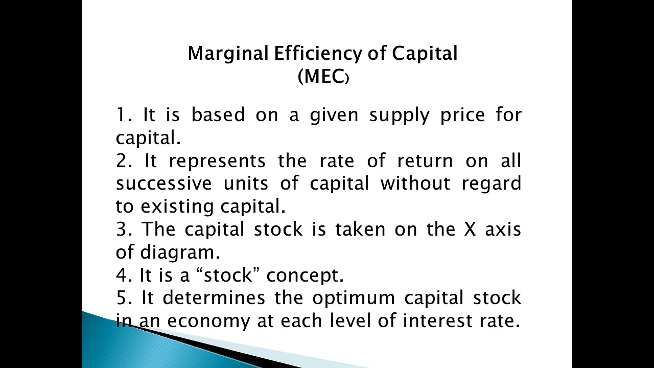 Difference between MEC & MEI - Macro Economics II - Dr.K  Kaliammal