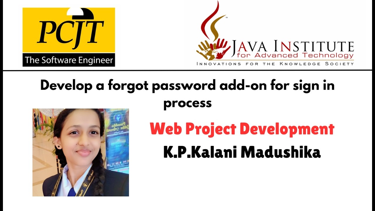 Develop a forgot password add-on for sign in process