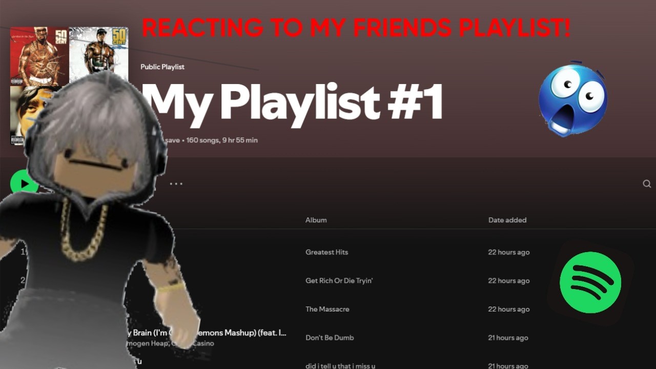 Reacting to MY Friends Spotify Playlist! (Yapping Included)