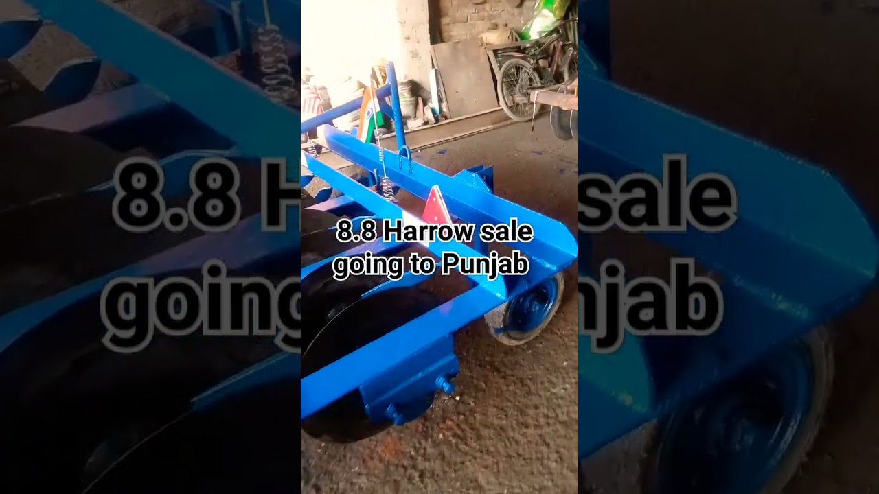 vishwakarma Eng works samora indri road Karnal 8.8 Harrow sale going to Punjab.#sale#purchase
