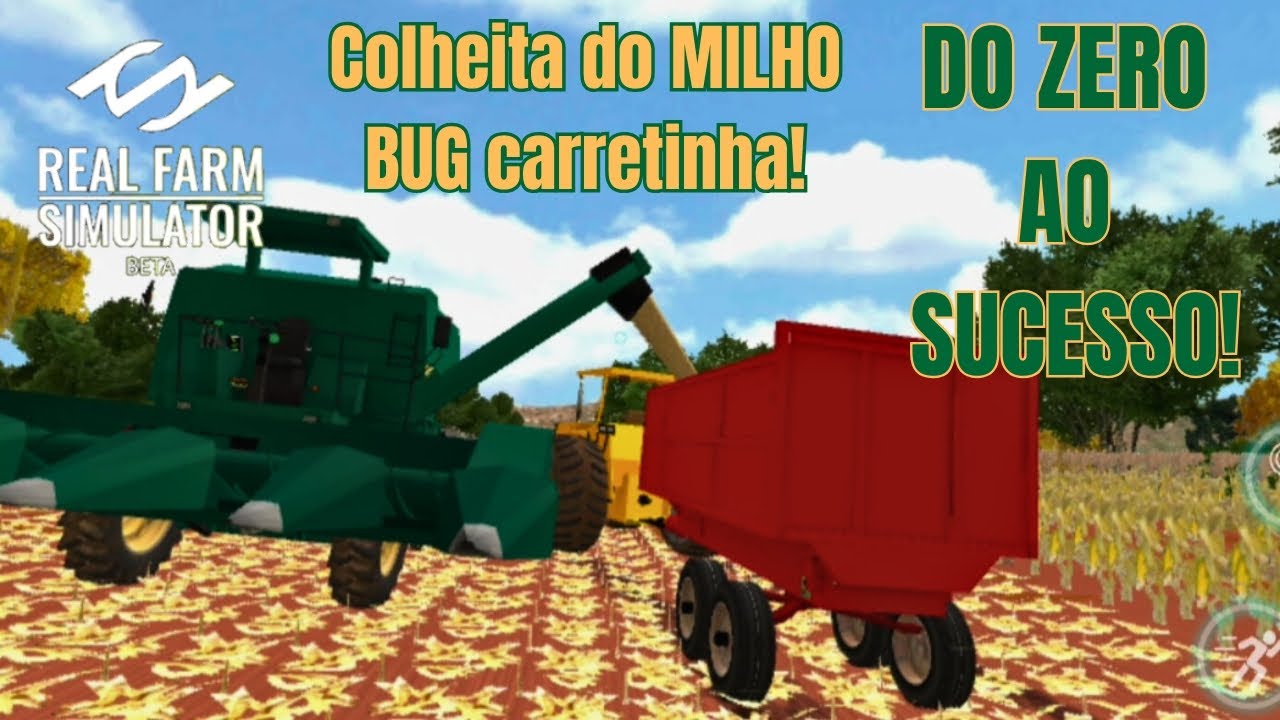 REAL FARM SIMULATOR: DO ZERO ao SUCESSO! colhendo MILHO | bug da CARRETA vermelha 