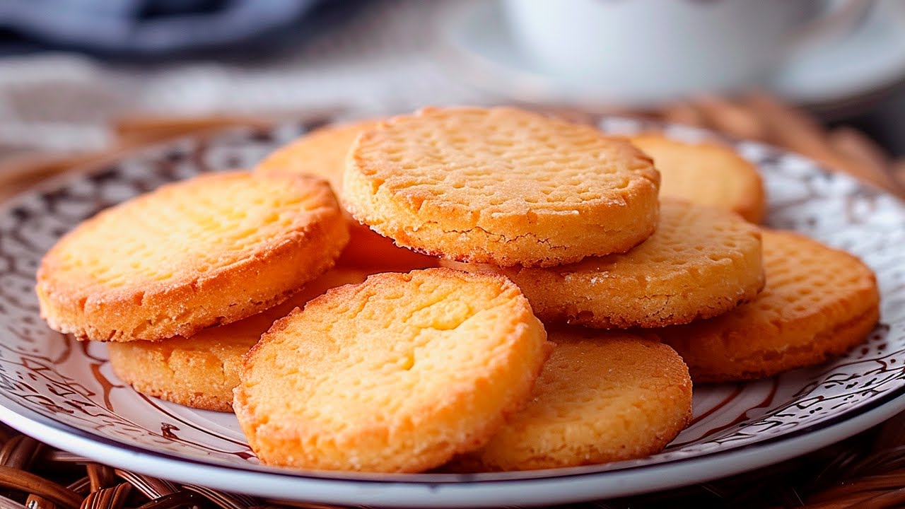 Galletas de mantequilla FÁCILES con solo 3 ingredientes