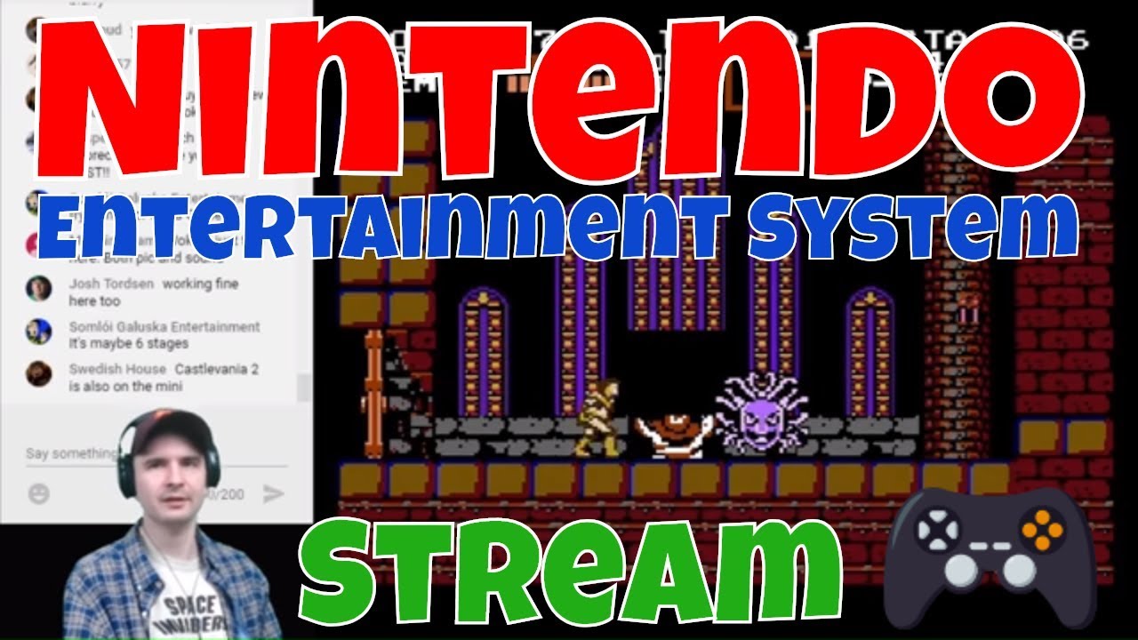 Nintendo Nes Stream - Gradius / Double Dragon 2 / Ghost N Goblins / Galaga / Castlevania / Mario /