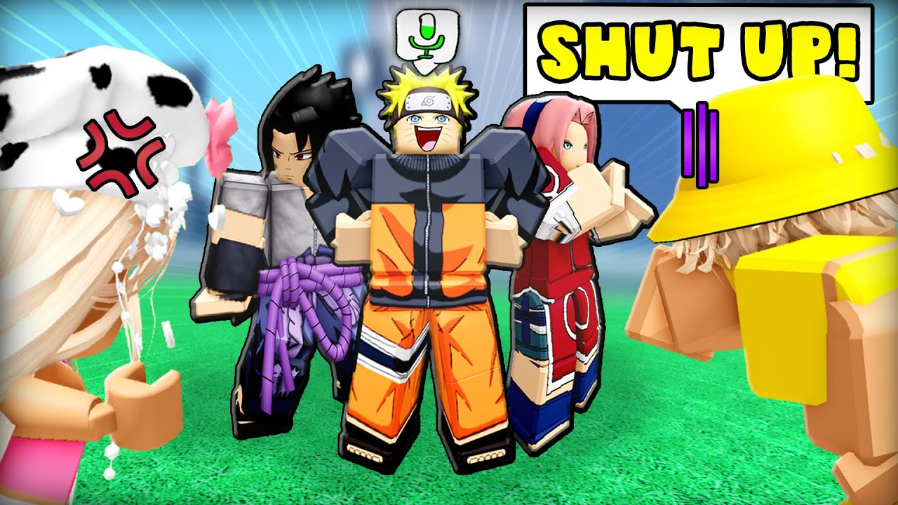 TROLLING ROBLOX VOICE CHAT as NARUTO (HATERS DISSED THE WHOLE TEAM)