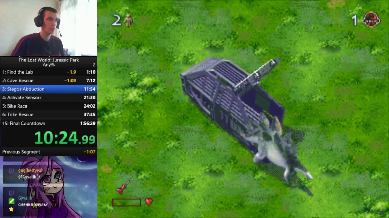 The Lost World: Jurassic Park [Genesis] speedrun 1:42