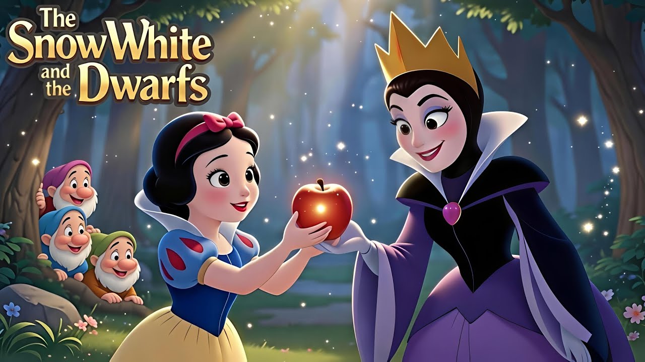 The Snow white and the Dwarfs | Animated Fairy Tale Stories | A Timeless Moral Story #moralstories