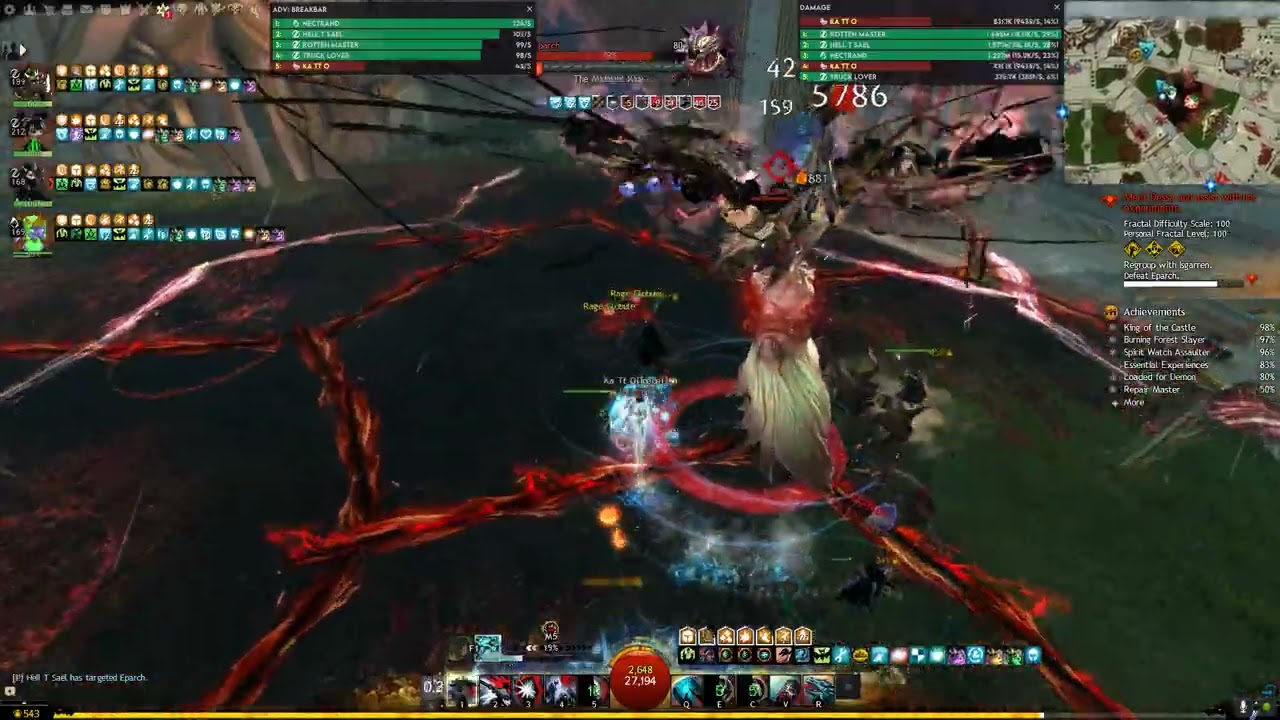 Guild Wars 2 Lonely Tower 100CM Title run VAMP quick HERALD (green + red orbs)