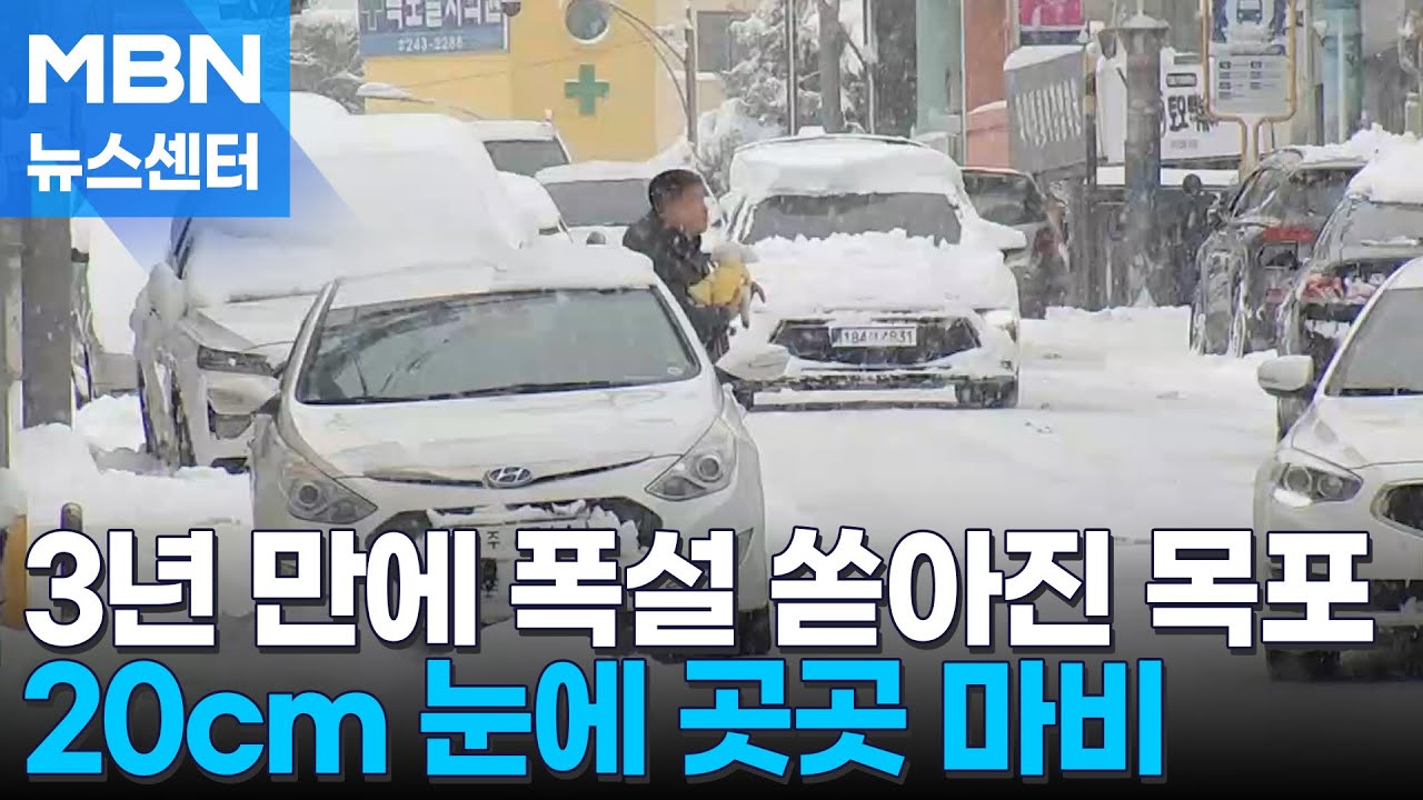 20cm 이례적 폭설에 강풍까지…호남·제주 곳곳 발길 묶여 [MBN 뉴스센터]