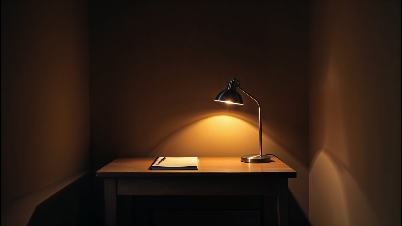 8 Hour Night Space – Warm Desk Lamp Sleep Room for Deep Sleep (No Sound)