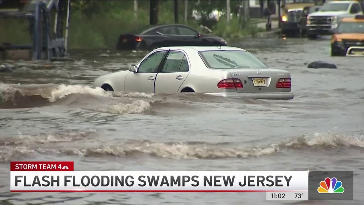 73 People Rescued After Flash Flooding Swamps New Jersey | NBC New York