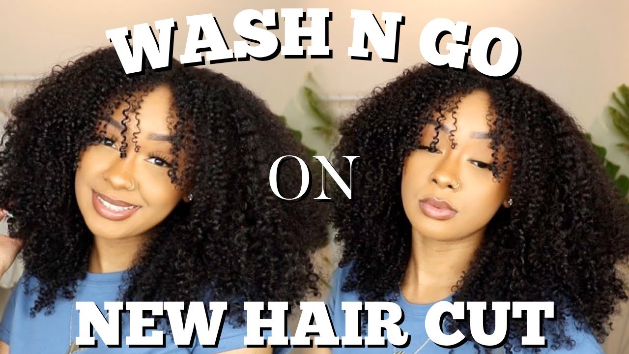 MY FIRST WASH & GO WITH MY NEW HAIR CUT | WASH & GO ROUTINE