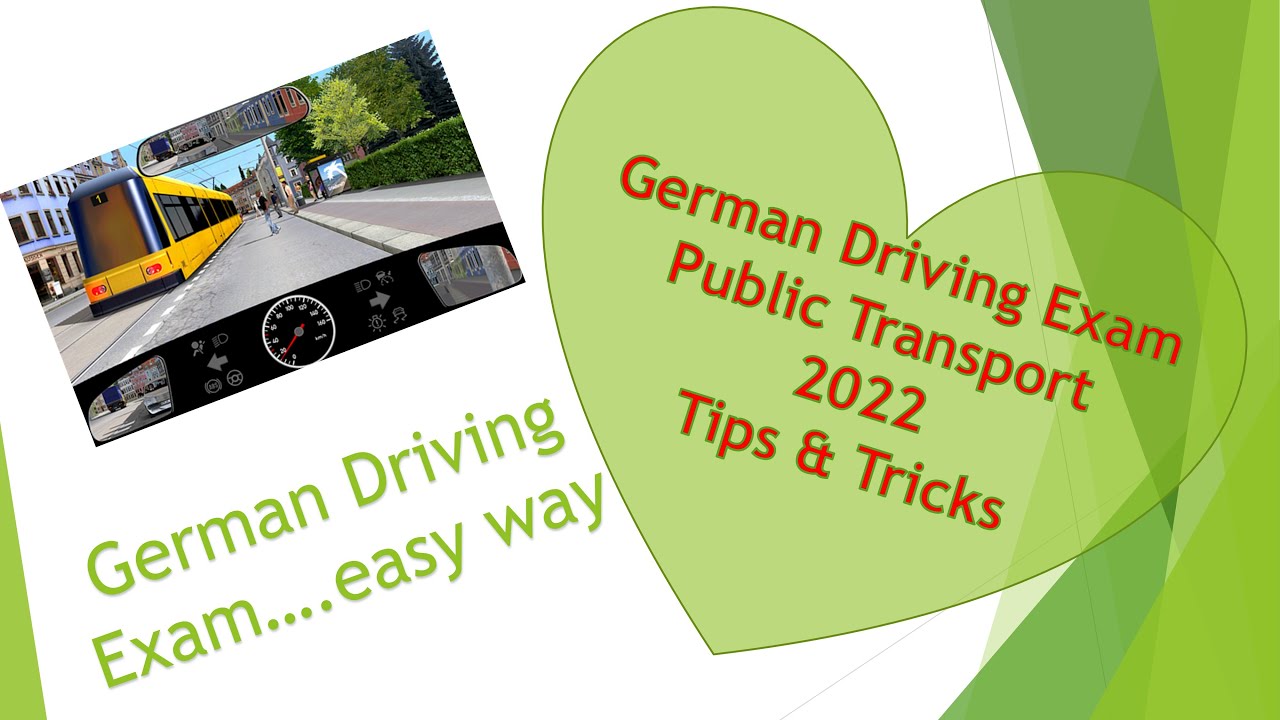 Public transport | How to get Driving License in Germany |German Driving Exam Tips