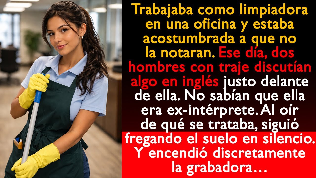 Al oírlo, siguió fregando el suelo en silencio. Y encendió discretamente la grabadora…