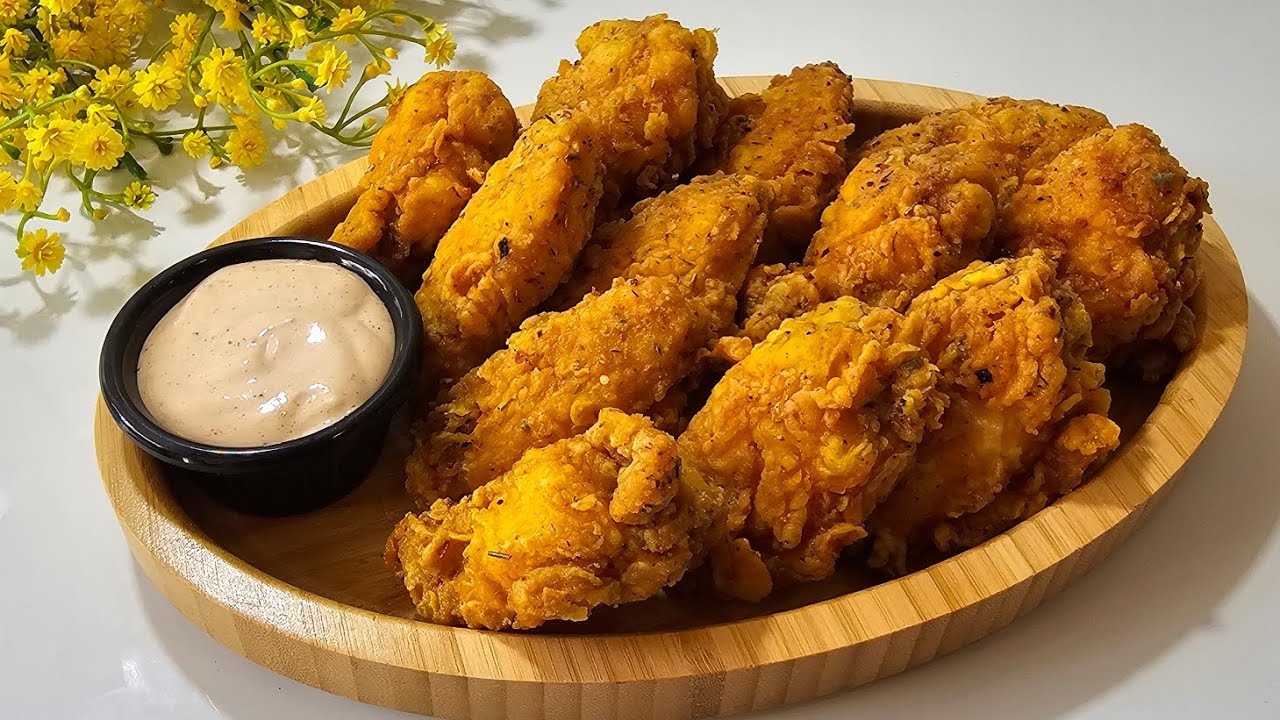 Хрустящие крылышки как  KFC/Crispy wings like KFC