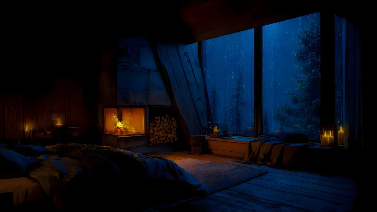 Heavy Rain & Thunder Sounds for Sleep - Fall Asleep in Minutes With Window Rain - Calm Your Mind