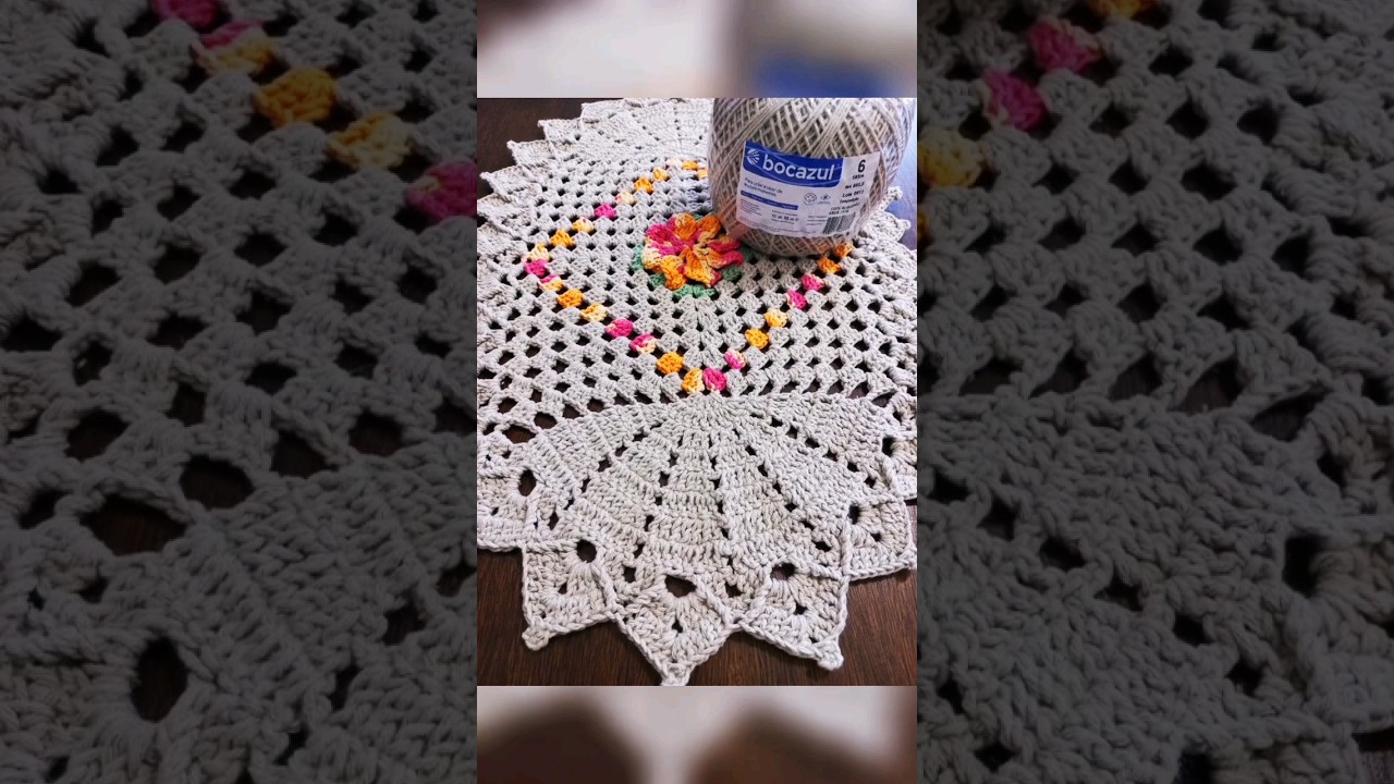 Quer aprender este tapete oval f&aacute;cil r&aacute;pido e muito econ&ocirc;mico aula no canal Carmem croch&ecirc;